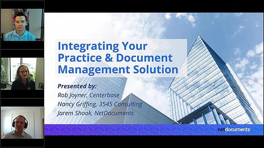 Integrating Your Practice Management Solution and Your Document Management