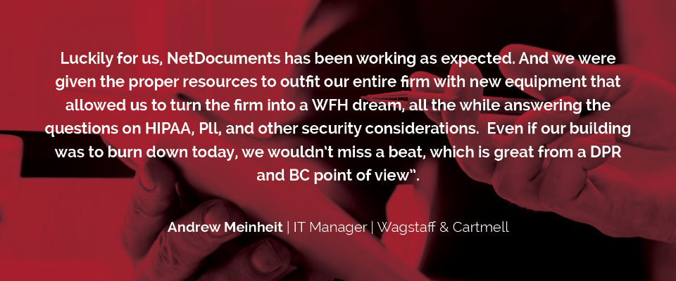 NetDocs Testimonials -- Andrew