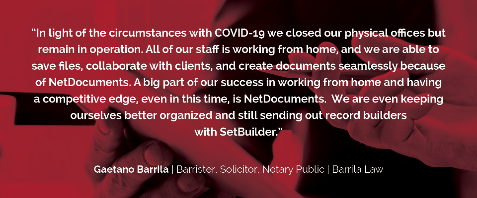 NetDocs Testimonials -- Gaetano