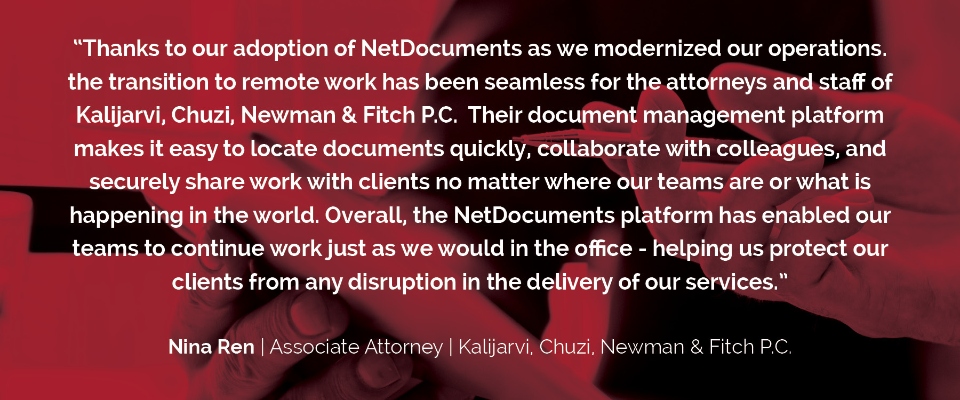 NetDocs Testimonials -- Nina