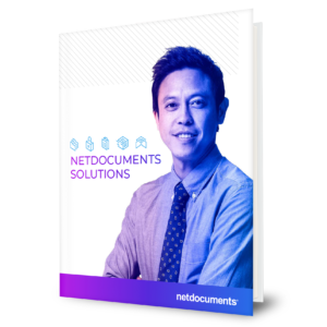 Netdocs solutions cover Netdocs solutions cover